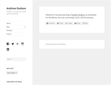 Tablet Screenshot of andrewdodson.net